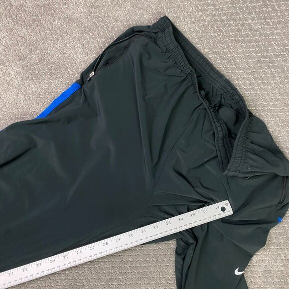 Nike Woven Track Pants Men's Large Black Dri-Fit Ankle Zip Stretch 427149 015 - Picture 15 of 16